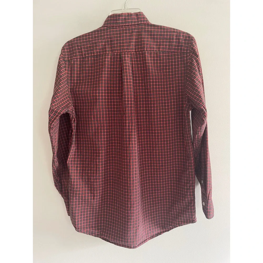 Ralph Lauren Kids XL 20 Red Green Plaid Button‎ Down Shirt Long Sleeve Cotton
